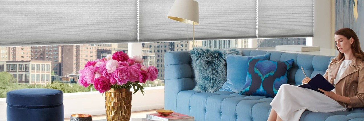 Shades near Silver Spring, Maryland (MD), that offer energy efficiency, including Hunter Douglas Duette® Honeycomb Shades.