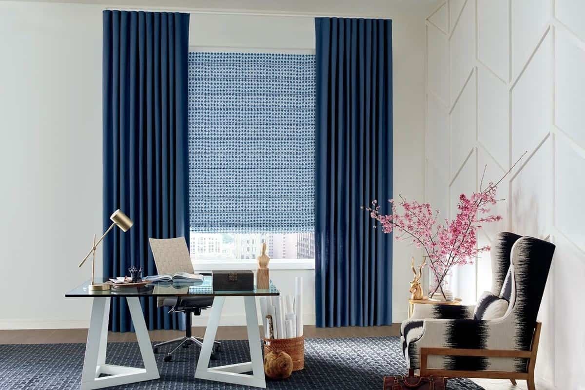 Bold Styles of Window Treatments, Hunter Douglas Design Studio™ Drapery near Silver Springs, Maryland (MD)