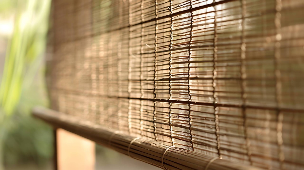Matchstick shades in a room near Silver Spring, MD